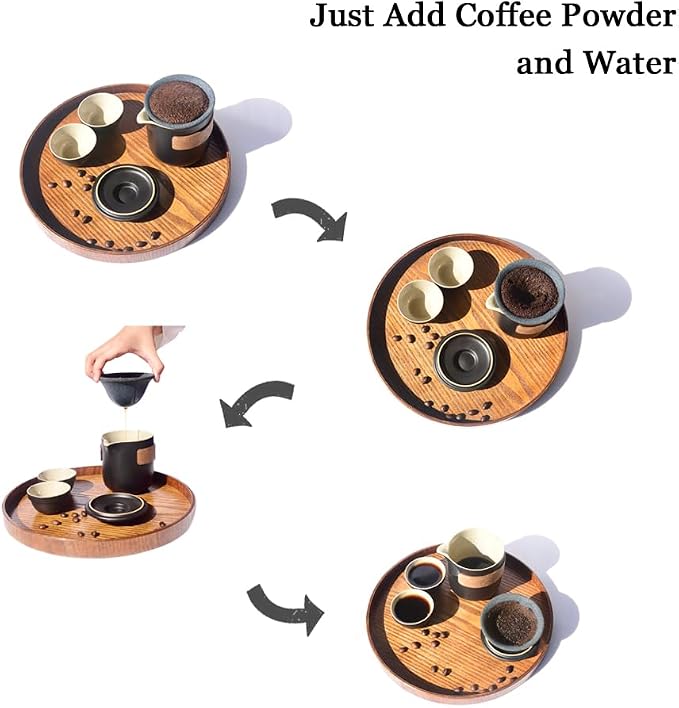 Pour Over Coffee Dripper, Reusable Ceramic Coffee Filter - Image 5