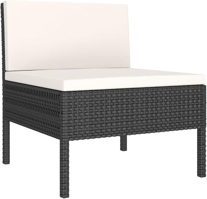6 Piece Garden Lounge Set, Modular Outdoor Sectional Sofa - Image 4
