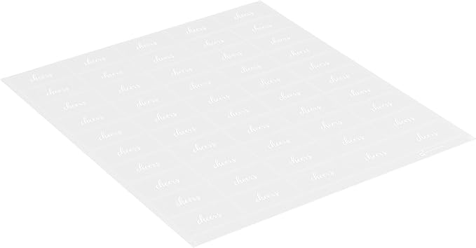 Restaurantware Label Tek 1.9 x 1 Inch Cheers Juice Bottle Labels 100 - Image 2