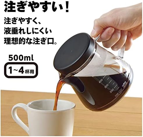 Akebono Sangyo TW-3732 Unbreakable Coffee Server, 16.9 fl oz, Made in Japan - Image 4