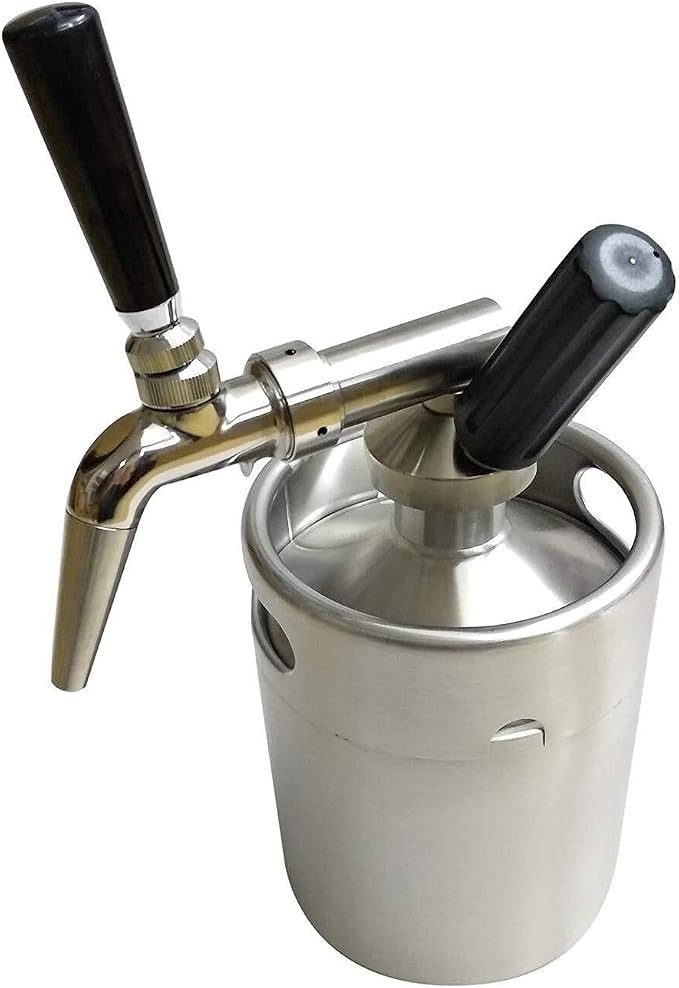 2L Nitro Cold Brew Coffee Maker Stainless Steel Keg Home Brew Coffee Cup System by Unknown