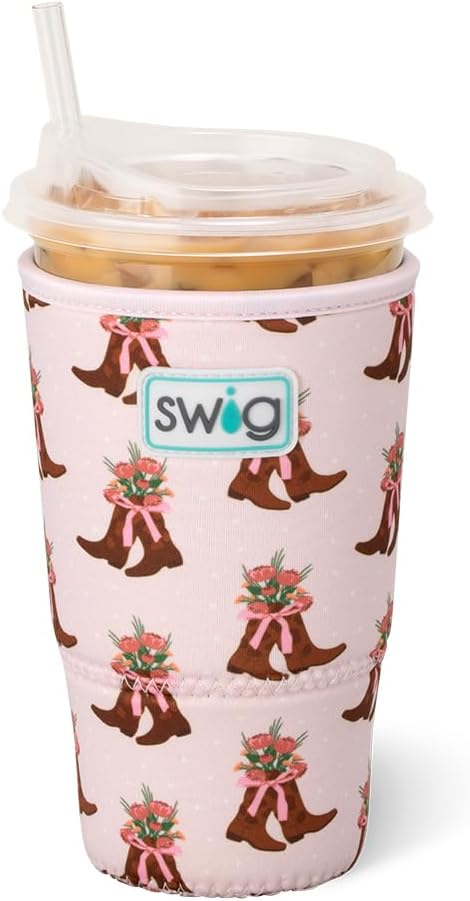 Swig Life Large Iced Cup Coolie, 30-32oz Iced Coffee Cup Insulator Sleeve by SwigLife