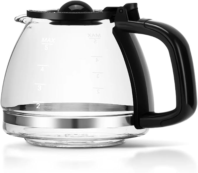 5-Cup Replacement Carafe for Coffee Makers, Plastic & Glass | Replacement Part by Unknown