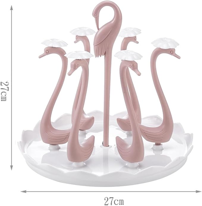 Rotatable Swan Cup Holder, Coffee Tree Mug Holder Drying Drain Holder Cup - Image 4