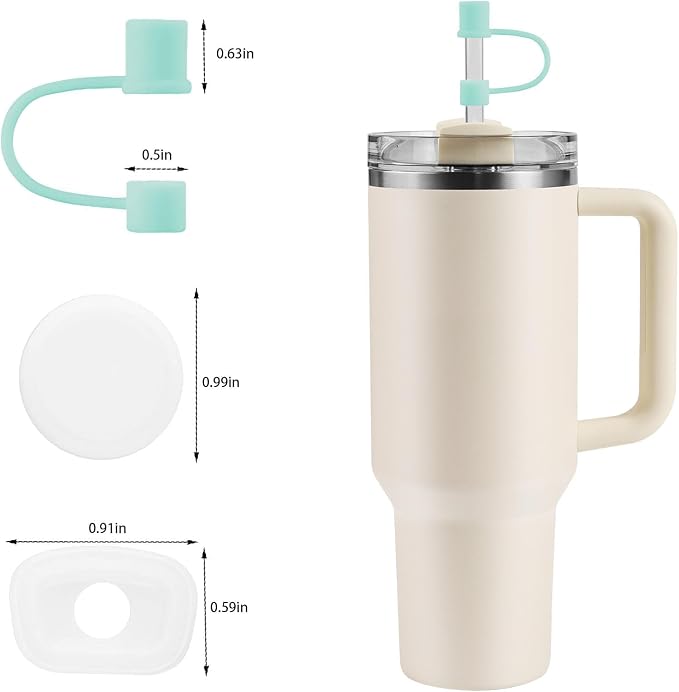 MOLOSLEEVE 21 Colors Straw Toppers Include A Set of Leak-proof Plugs, - Image 3