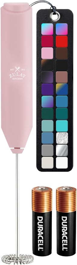 Zulay Kitchen Powerful Milk Frother AA Batteries Included – Ultra Fast Handheld by ZulayKitchen