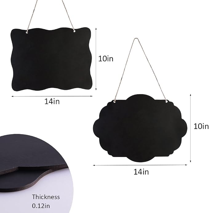 AUSTOR Chalkboard Sign 8x10 Inch Double Sided Erasable Message Board - Image 2