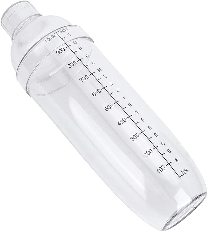 Cocktail Shaker, Food Grade Plastic Highly Transparent Drink Shaker Cup Ice Tea - Image 8