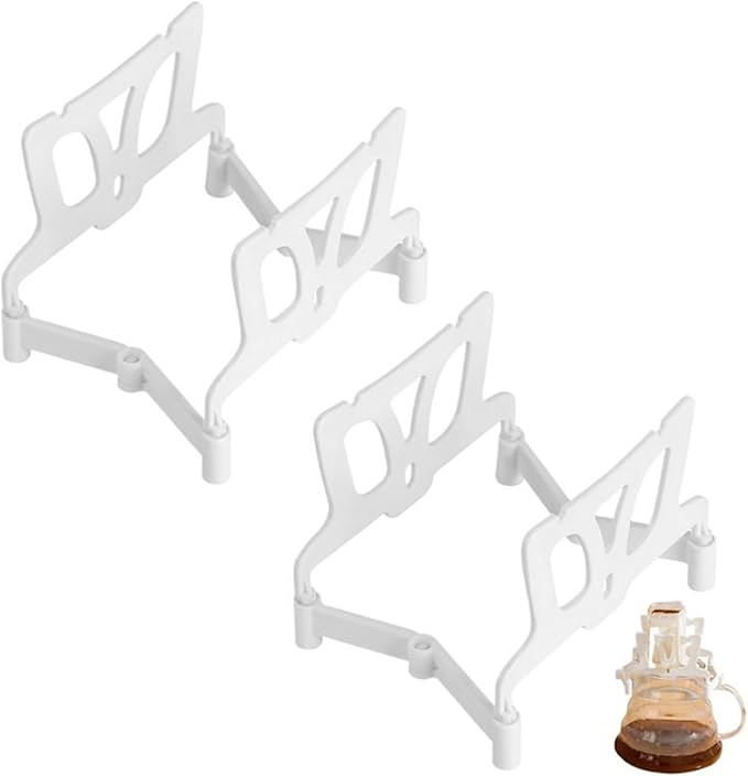 2 Pack Foldable Drip Coffee Bag Stand, Portable Hanging Ear Filter Holder by Unknown