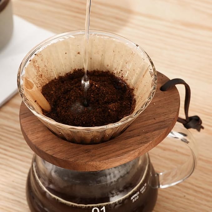 IMIKEYA Wooden Coffee Dripper Stand Coffee Maker Stand | Coffee Dripper Stand - Image 4
