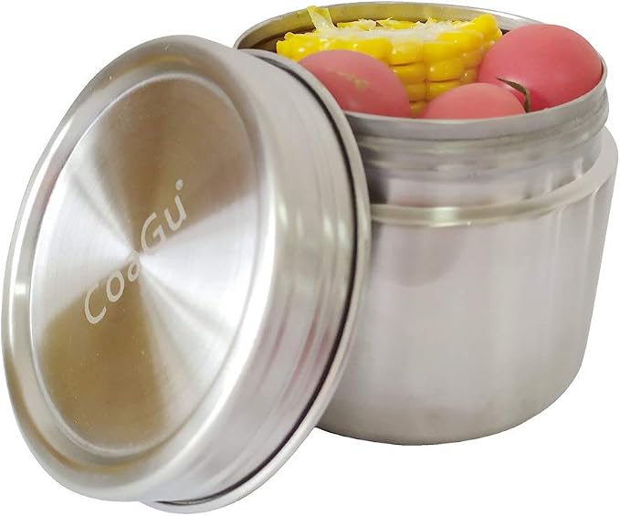 CoaGu 16oz Coffee Container: BPA-Free Airtight 18/8 Stainless Steel Lunch by BUYITNOW