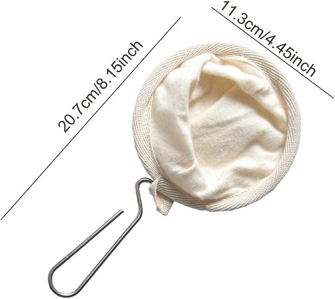 4Pcs Coffee Filter, Flannel Cloth Coffee Filter Strainers - Image 2