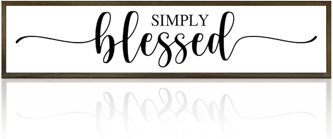 Simply Blessed sign, Tiered Tray Decor, Blessed Signs by Unknown