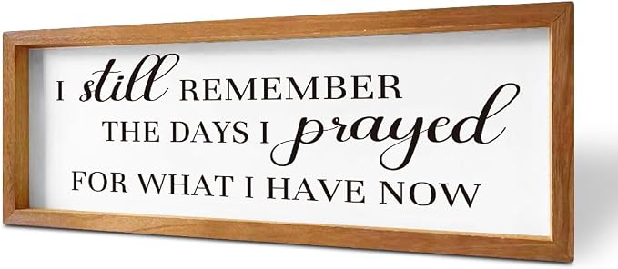 Wooden Picture Frame 15.8 X 5.9 X 0.78 Inches Gratitude Wall Decor by ENGVZ