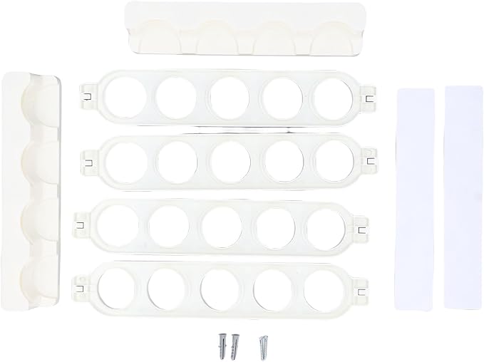 Haofy Modern White Coffee Capsule Rack Holds 20 Pods in Compact 9.6" Design - Image 2