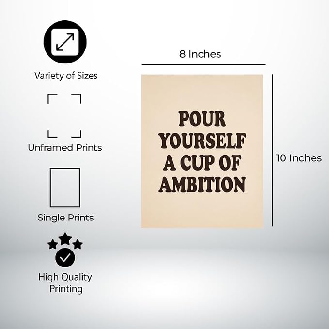 Lawrence Williams Designs Pour Yourself a Cup of Ambition Poster - Image 2