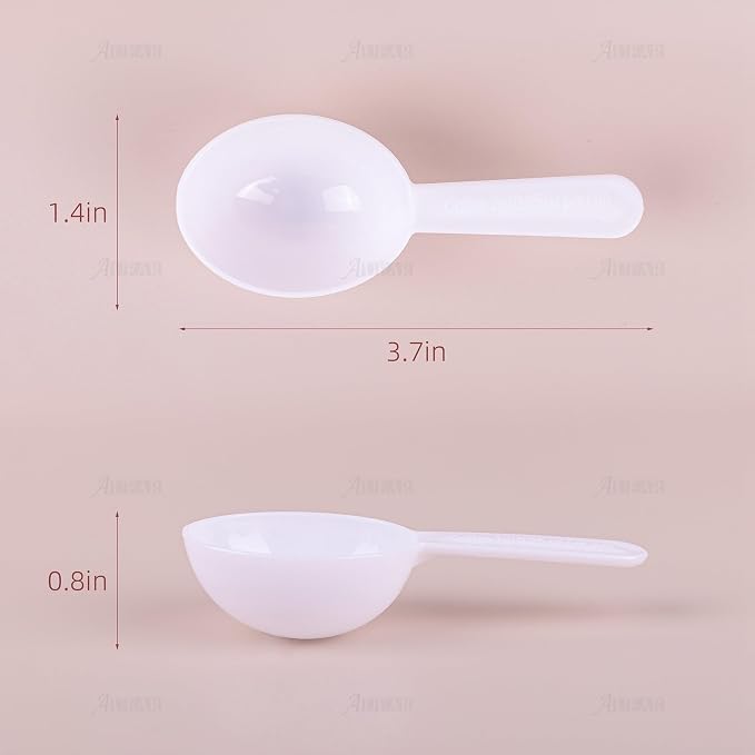 AUEAR, 5 Pack White Tablespoon Coffee Scoop Plastic Measuring - Image 6