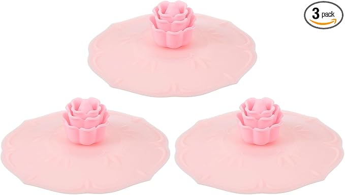 uxcell 3pcs Silicone Cup Lid, Universal Mug Covers by uxcell