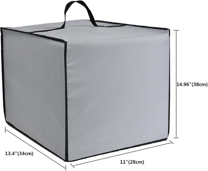 AF-WAN Silver Grey Coffee Maker Cover, Waterproof, UV Resistant, Compatible - Image 3