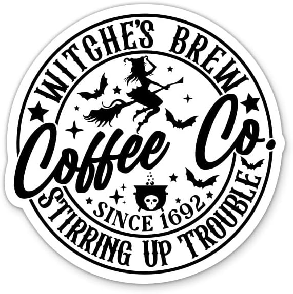 Witches Brew Coffee Co Stickers by Sticker+Mine
