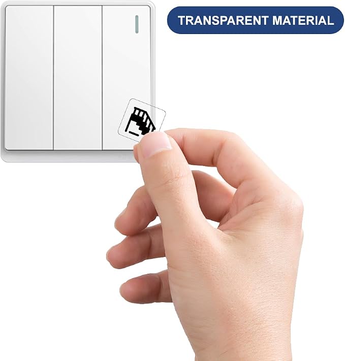 600 Pcs Home Wall Switches Light Switch Sticker Labels, Transparent Switch ID - Image 3