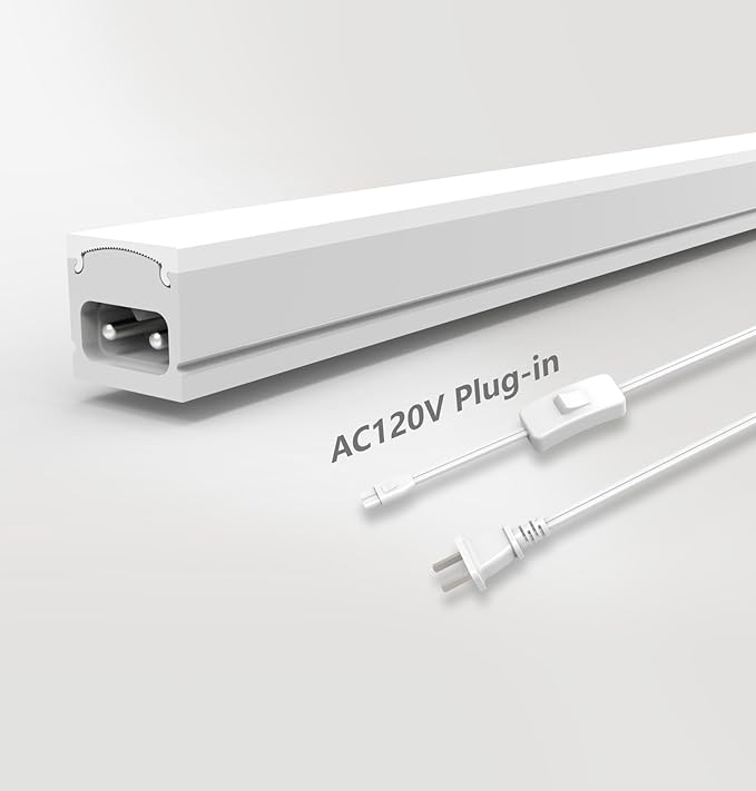 Leetdud Under Cabinet Lighting Plug in, 32 Inch 1 Pc, Linkable AC120V 3CCT by Leetdud