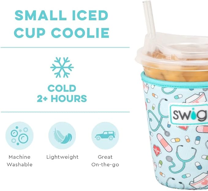 Swig Life Small Iced Cup Coolie, 16-20oz Iced Coffee Cup Insulator Sleeve - Image 4