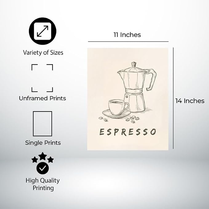 Lawrence Williams Designs Espresso Coffee Poster - Image 2