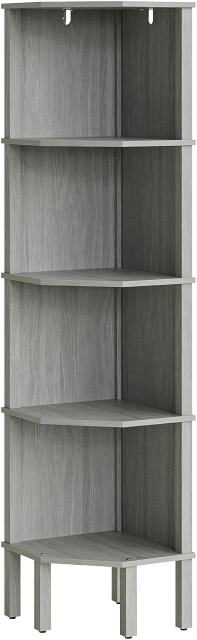 Corner Shelf, 5 Tier Corner Bookshelf, Display Corner Shelf Stand - Image 9