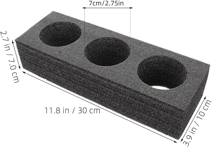 VOSAREA 4pcs Foam Cup Holder 11.79 Inch Pearl Wool Drink Carrier, Takeout Cup - Image 2