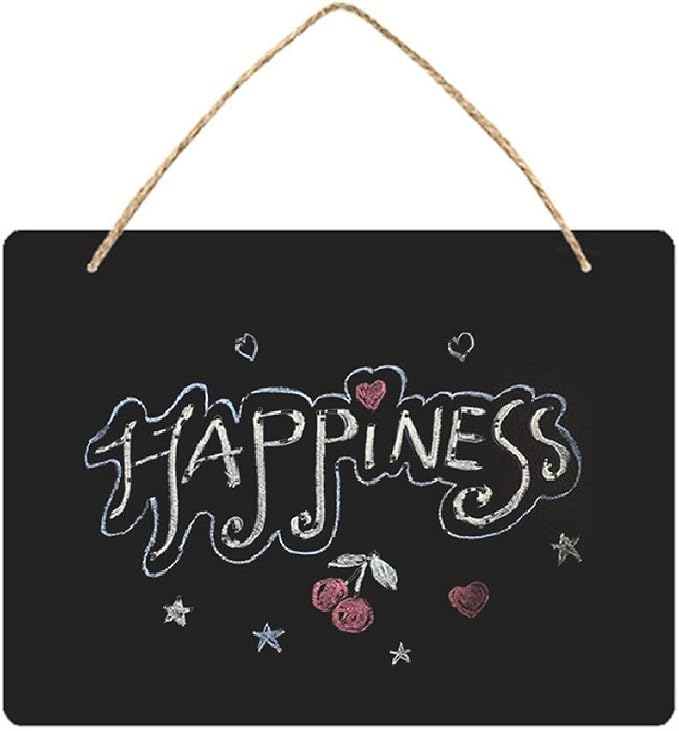Wooden Double Sided Hanging Chalkboard Signs, Memo Message Sign, Vintage - Image 3
