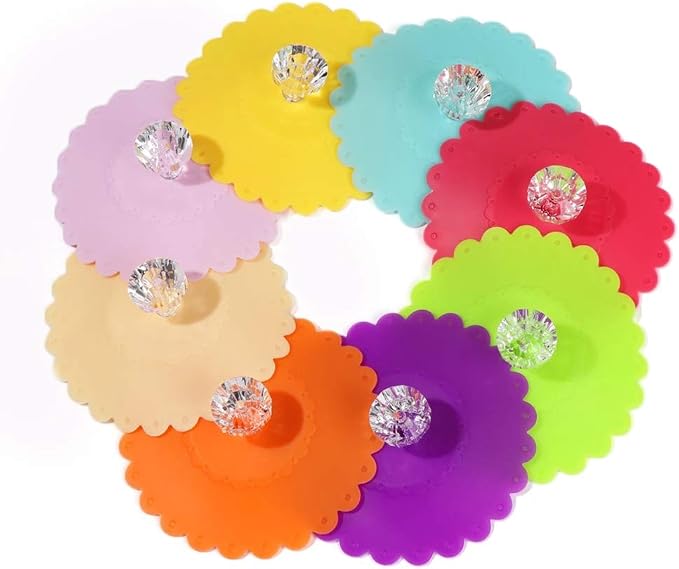 Silicone Cup Lids Anti-dust Mug Cover by glasstore