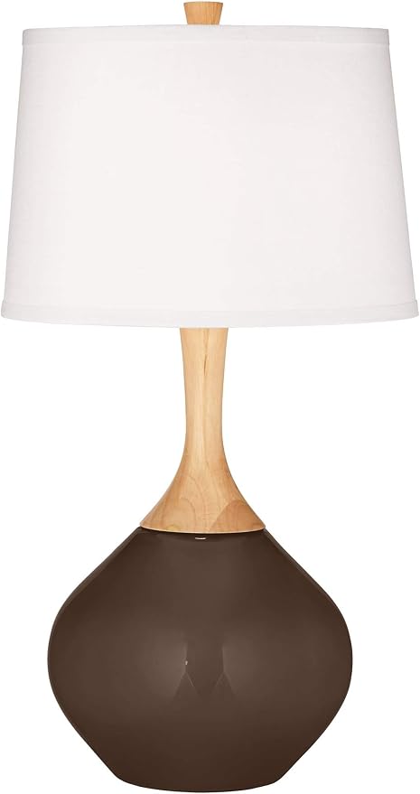Color + Plus Wexler 31" Tall Large Teardrop Mid Century Modern End Table Lamp - Image 2