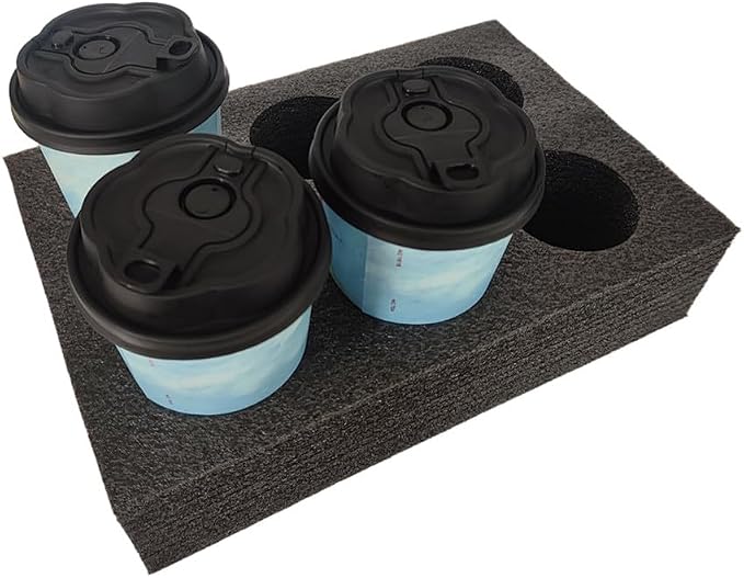 6 Cup Takeout Cup Holders Foam, Travel Outdoor Sturdy Cup Organizer, Insulated - Image 3