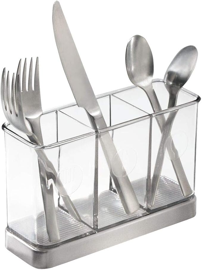 mDesign Cutlery Holder Modern Cutlery Basket - Image 4