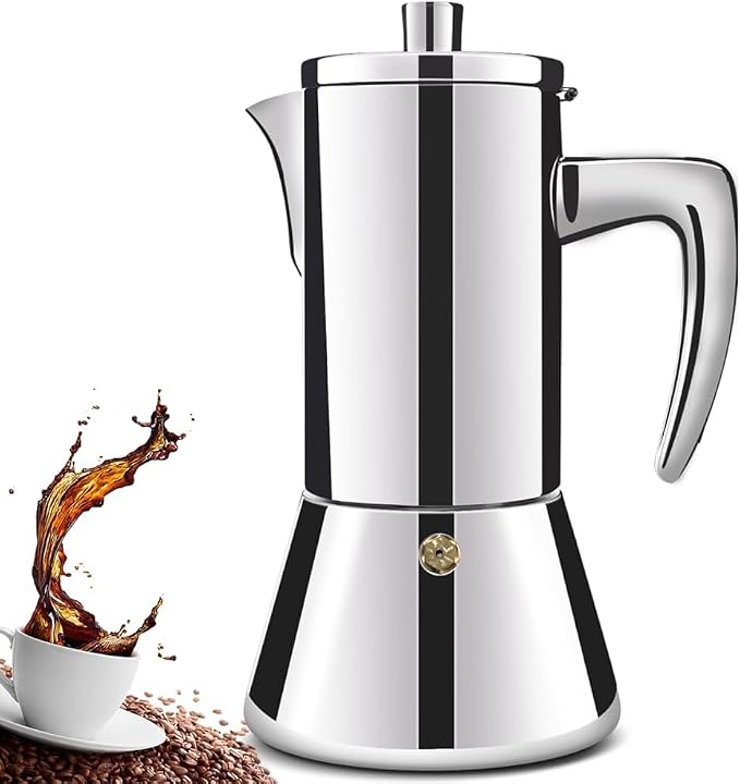 2 Cup Thickened 304 Stainless Steel Moka Pot Stovetop Espresso Maker Cafeteras by Theperfectcombinationofcoffeehomeandhealthylivingmakingeverydayadayofrituals