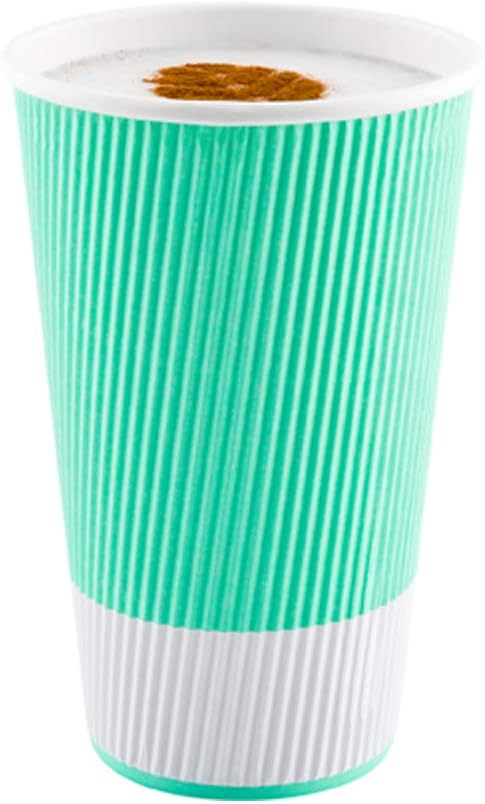 Restaurantware 16 Ounce Paper Cups Pack of 25 Ripple Wall Disposable Cups – - Image 8