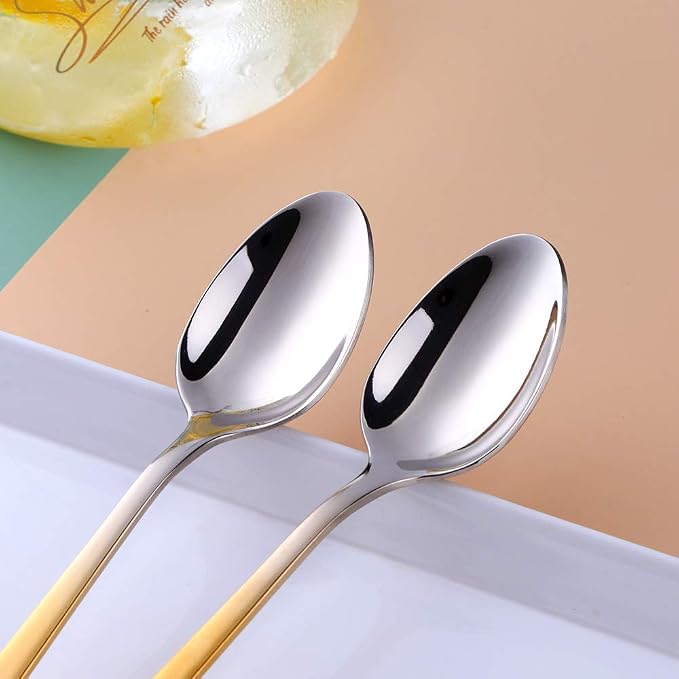 Buyer Star Long Handle Iced Tea Spoons, 8 inch 18/10 Heavy Duty Coffee Spoon - Image 5