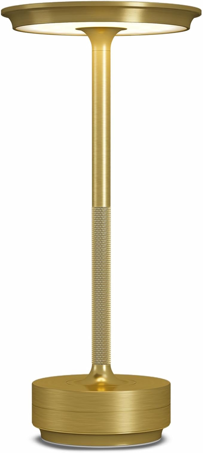 LED Rechargeable Cordless Table Lamp, Battery Operated Stepless Dimming Modern by RechargeableCordlessTablelamps