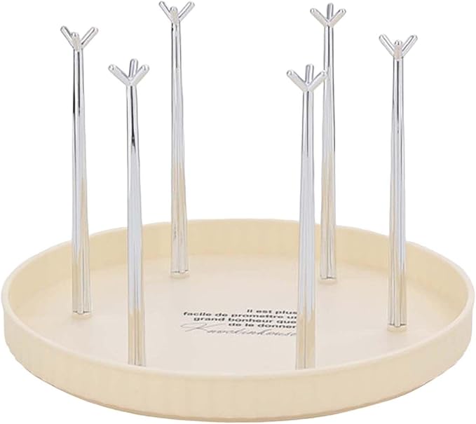 6 Hooks Water Cup Hanger, Cup Storage Rack, Removable Household Stable Creative by IEUDNS
