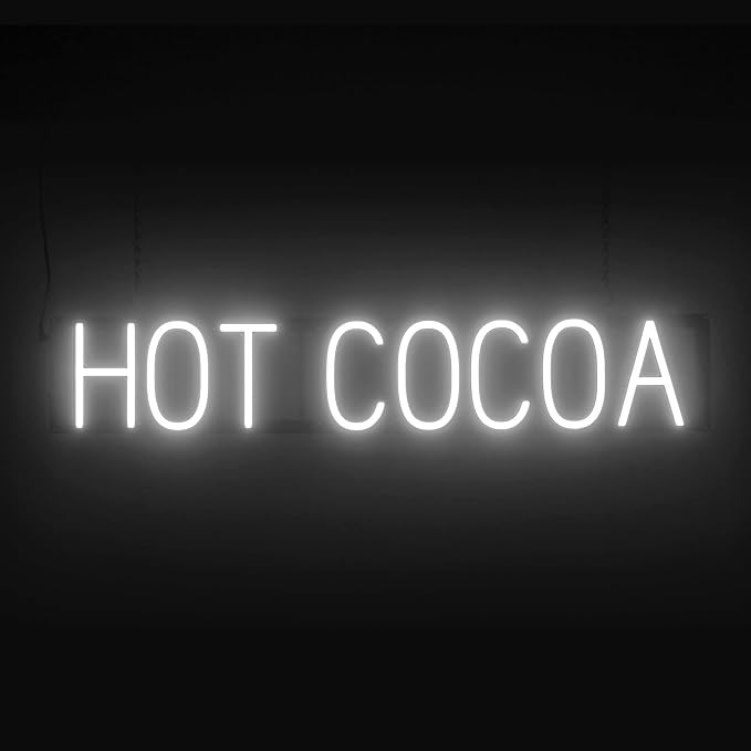 SpellBrite HOT COCOA Sign | Coffee Drink-Related Sign by SpellBrite