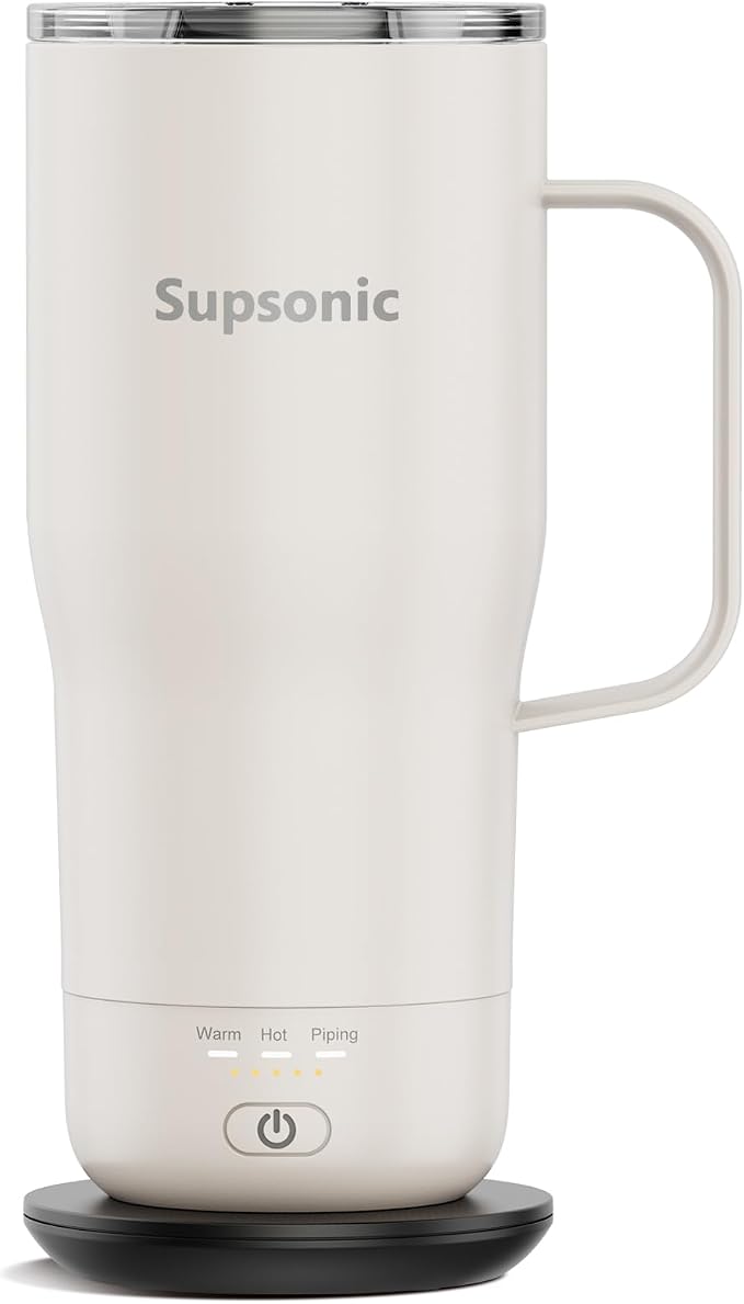 Supsonic - Smart Heated Coffee Mug, 20oz Rechargeable Self Heating Mug by Supsonic