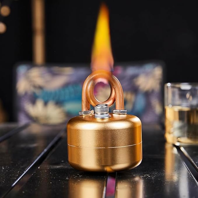Mini Alcohol Camping Stove – Lightweight Brass & Aluminum Spirit Burner - Image 5