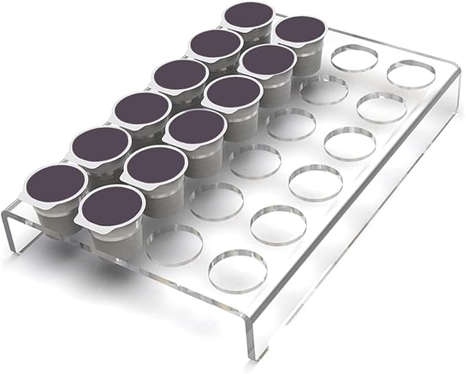 Uonlytech Acrylic Coffee Capsule Holder and Organizer 24 Slot Display Rack - Image 6