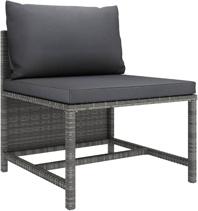 9-Piece Garden Lounge Set, Modular Outdoor Patio Furniture Sectional - Image 7