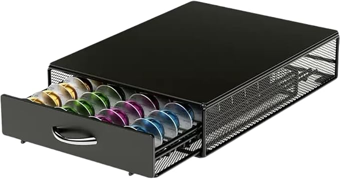 40 Coffee Pod Drawer, K Cup Holder，Coffee Capsule Storage Organizer，Black by Unknown