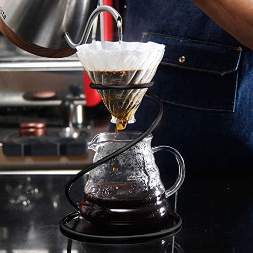 Reusable Metal Pour Over Coffee Dripper Stand Circinate Shaped - Image 5
