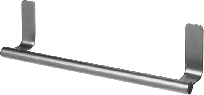 mDesign Steel Wall-Mounted Towel Rack Storage Holder - Image 8