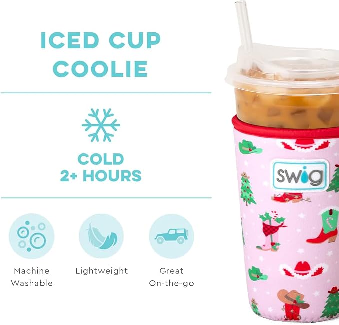 Swig Life Medium Iced Cup Coolie, Standard 22oz Iced Coffee Cup Insulator Sleeve - Image 3