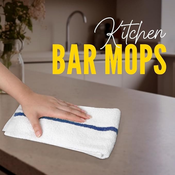 Avalon Towels Bar Towels Size 16"x19" – Absorbent and Durable, Cotton Cleaning - Image 3